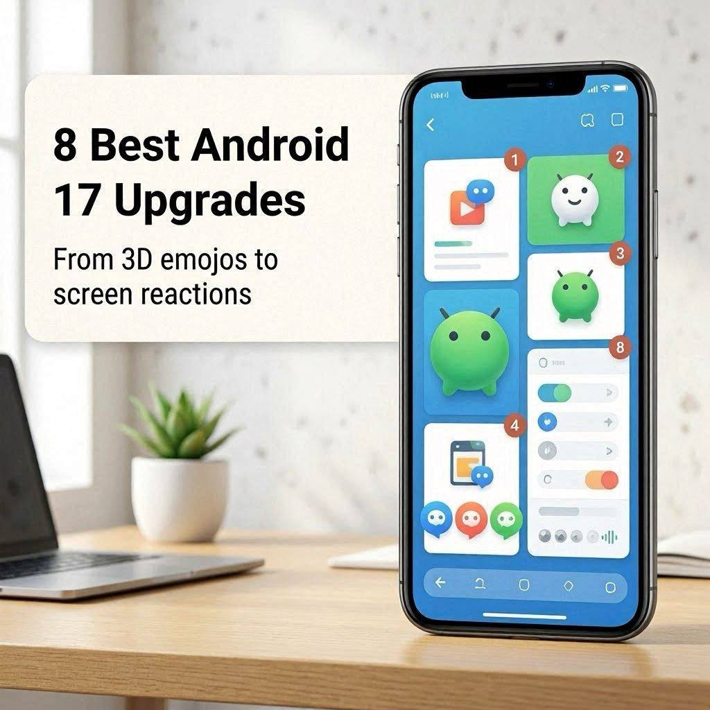 8 Best Android 17 Upgrades Announced at The Android Show — From 3D Emojis to Screen Reactions